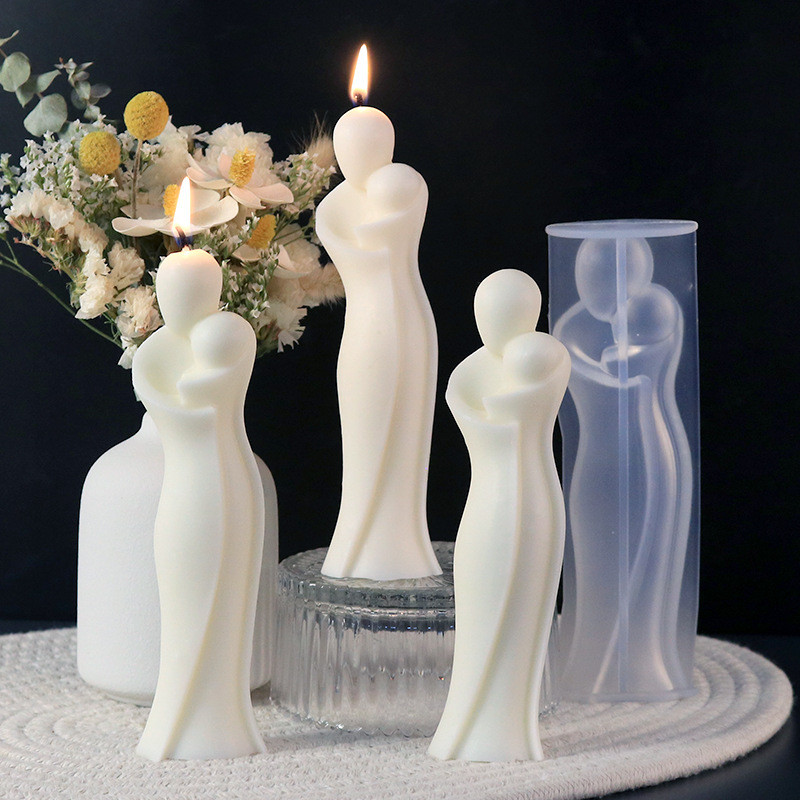 

Hug Lover Portrait Candle Silicone Mold DIY Human Body Couples Mother Child Candle Making Craft Gifts Home Decor Accessories