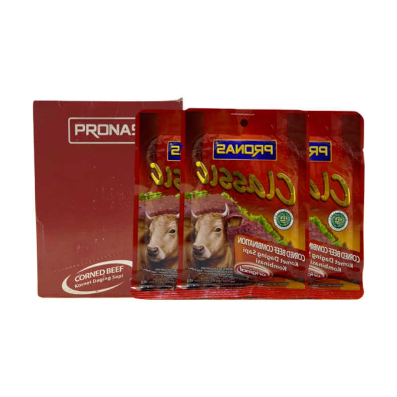 

Pronas Clasic Kornet Daging Sapi 50gr