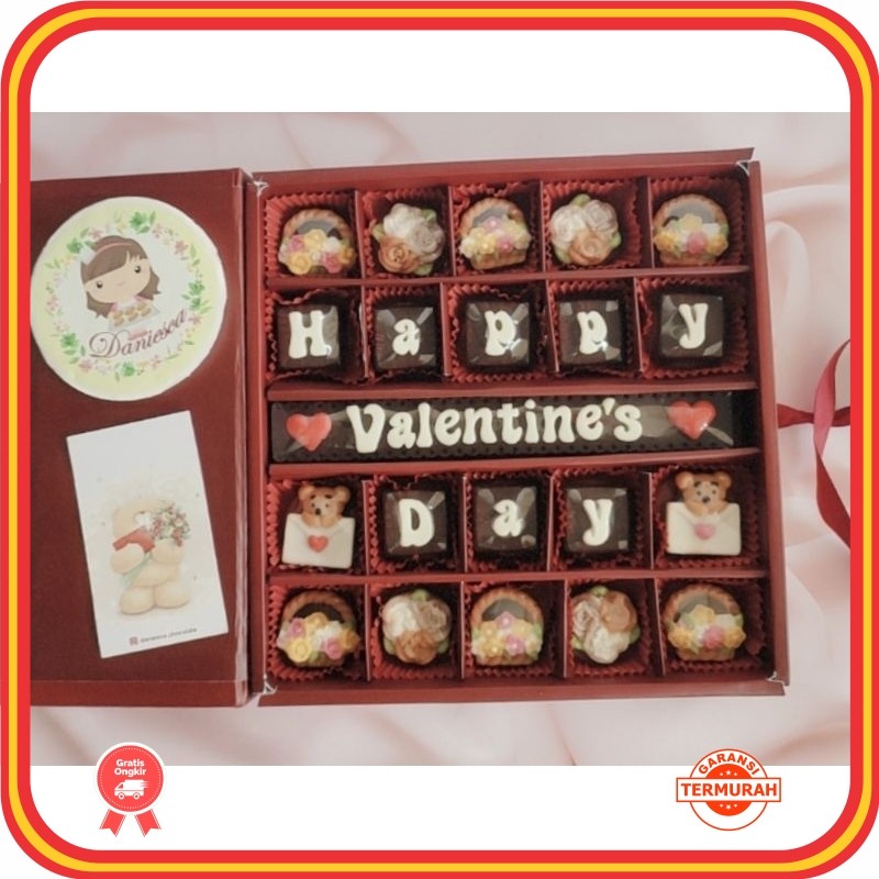

Termurah Souvenir Kado Nikahan Teman BEstie Keren / .VD14 - chocolate gift S25D - Coklat Ucapan happy Valentine day hadiah untuk pasangan (ds bgr)