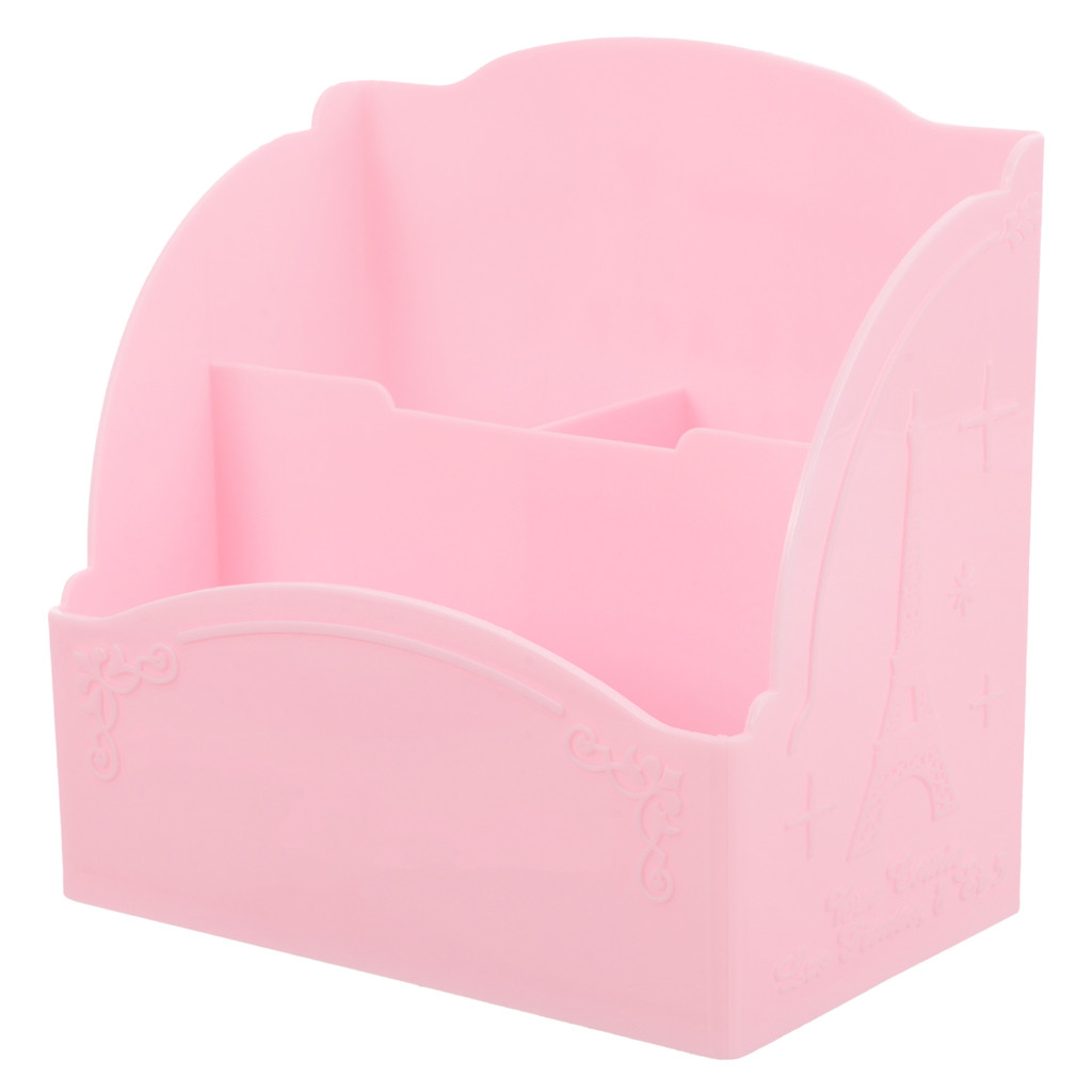 

Nail Pen Holder Supplies Storage Box (Pink) Office for Desk Pencil Organizer Pots