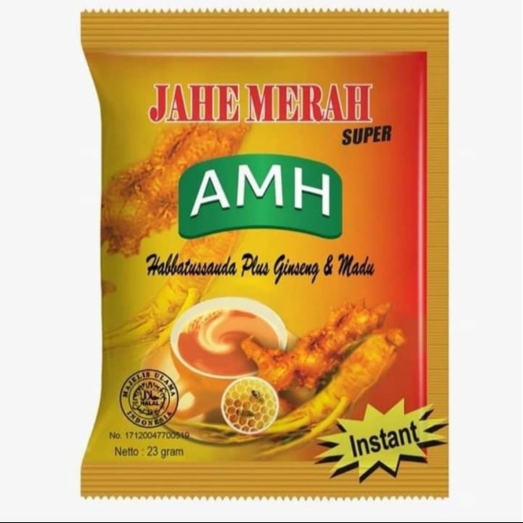 Jahe Merah Super AMH plus Habbatussauda Gingseng Propolis Madu & Susu