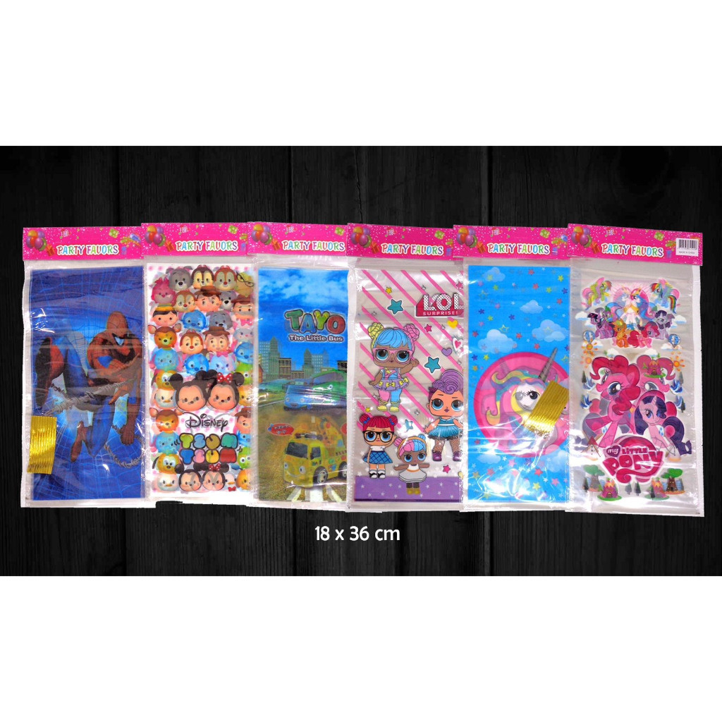 

Plastik Goodie Bag Snack Ulang Tahun Karakter Kecil 10 lembar