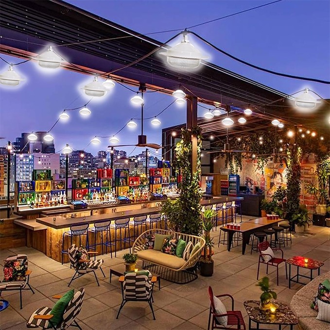 Lampu Tenaga Surya Lampu LED Tahan Lama Lampu Darurat Lampu Gantung Lampu Tenaga Surya UFO Lampu Dar