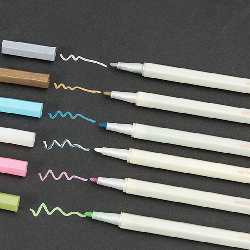 

Bview Art 6/12pcs Extra Fine Tip Point Acrylic Paint Marker Pens for Canvas,Ceramic Surfaces, DIY Crafts Making Art Supplies