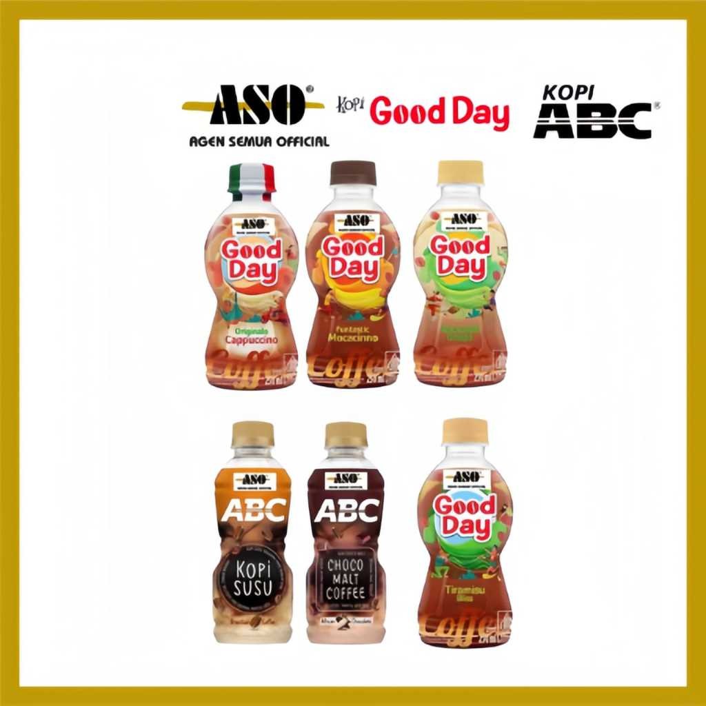 

KOPI GOOD DAY BOTOL 250ml ABC BOTOL 200ml READY PROMO !! pusat grosir jajan termurah