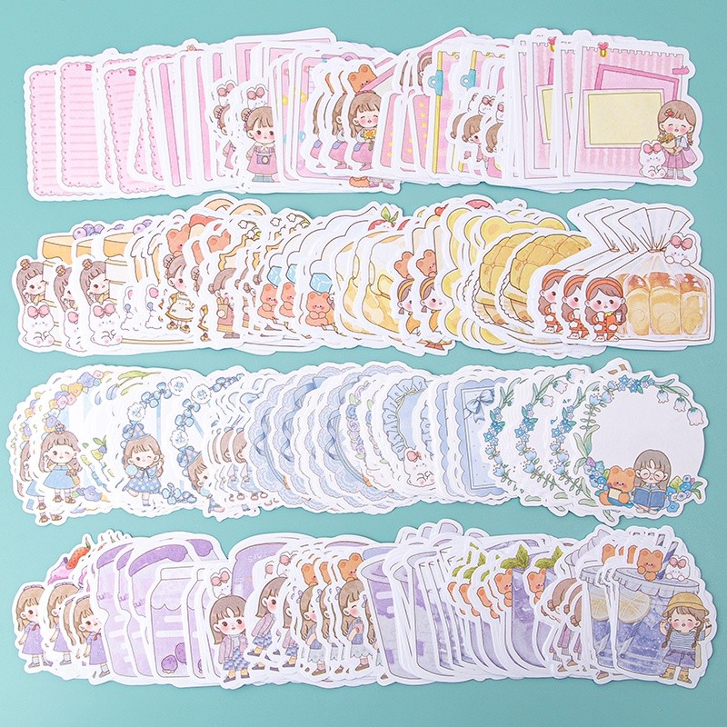 

100 Lembar Kertas Memo Pad Bentuk Kartun Lucu Untuk Dekorasi Diary DIY