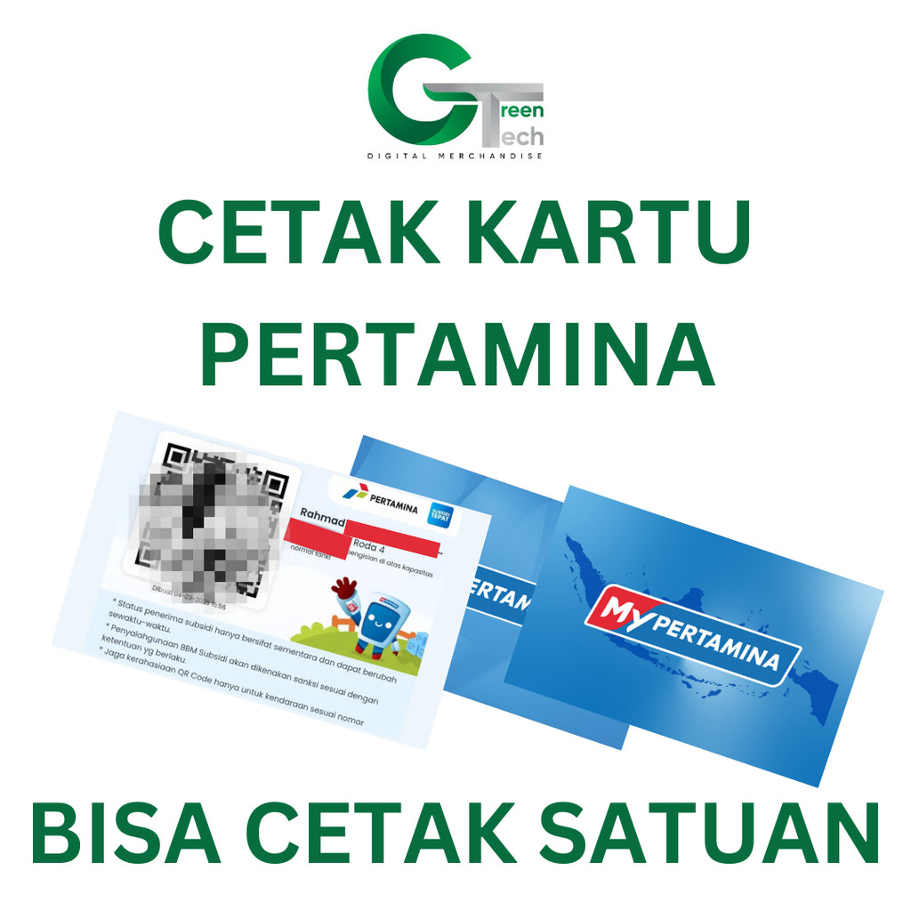 

Cetak Kartu Pertamina Barcode kartu mypertamina Bahan Kartu PVC 2 SISI