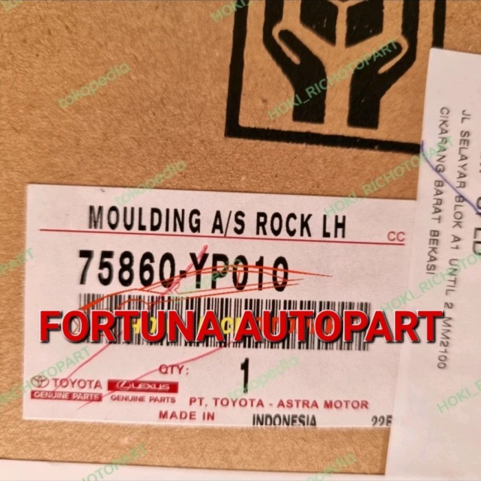 SIDE SKIRT TRISPLANG BODYKIT INNOVA VENTURER LAMA ASLI ORIGINAL RH LH 75850-YP010 75860-YP010