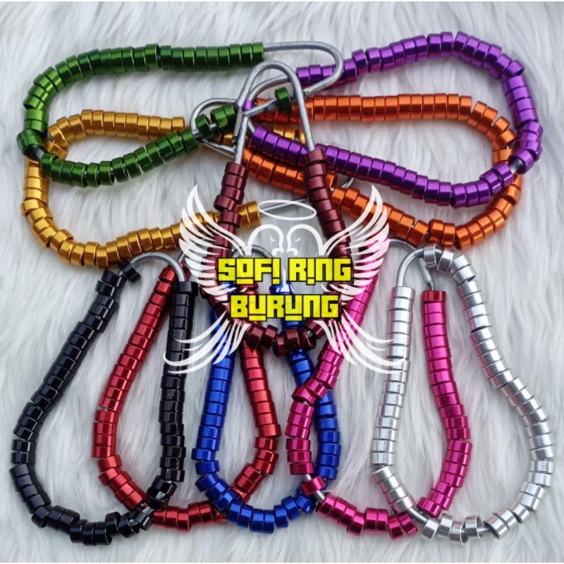 Ring slim/pendamping POLOS untuk perkutut/love bird, cincin tanda burung - Sofi Ring Burung