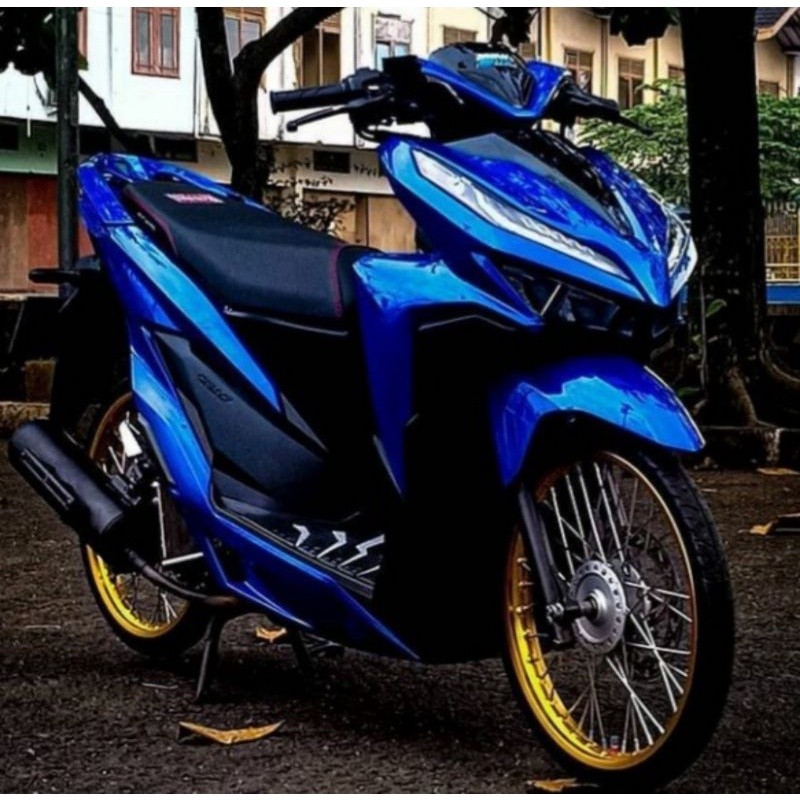 Stiker Skotlet Motor Biru Metalic Candy Sticker Biru Candy