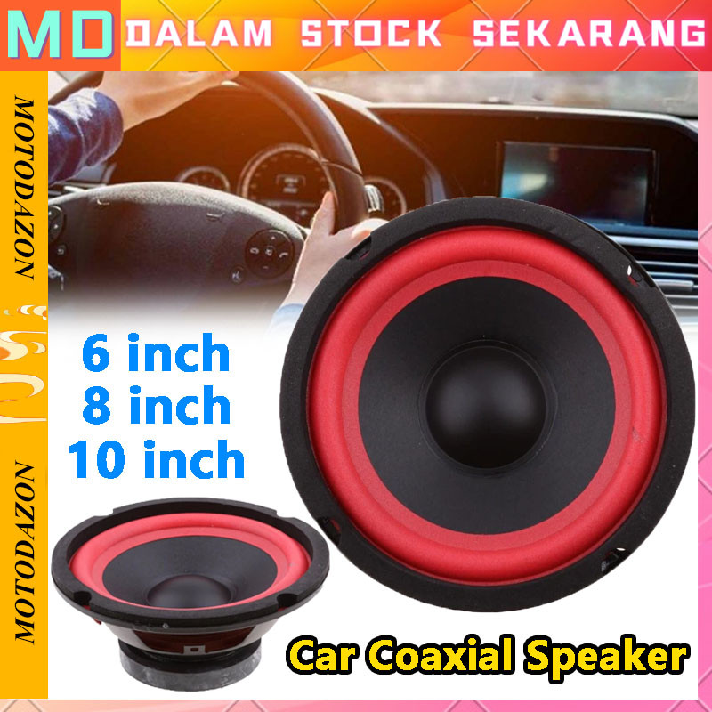 【Stok Tersedla】 6 inch Speaker woofer Bass Woofer 6inch 8 inch dan 10 inch Mobil Stereo Speaker
