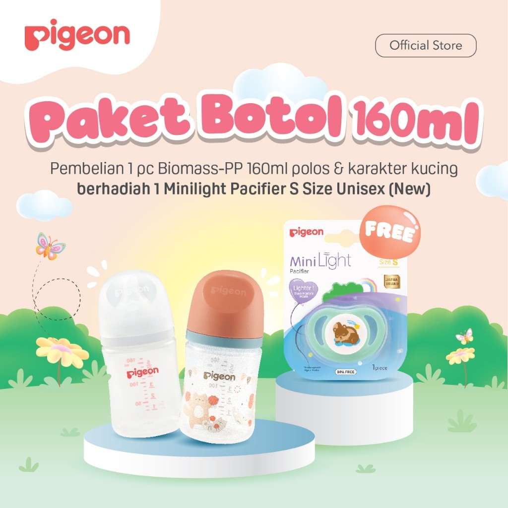 Pigeon Paket Botol Free Dot/Minilight