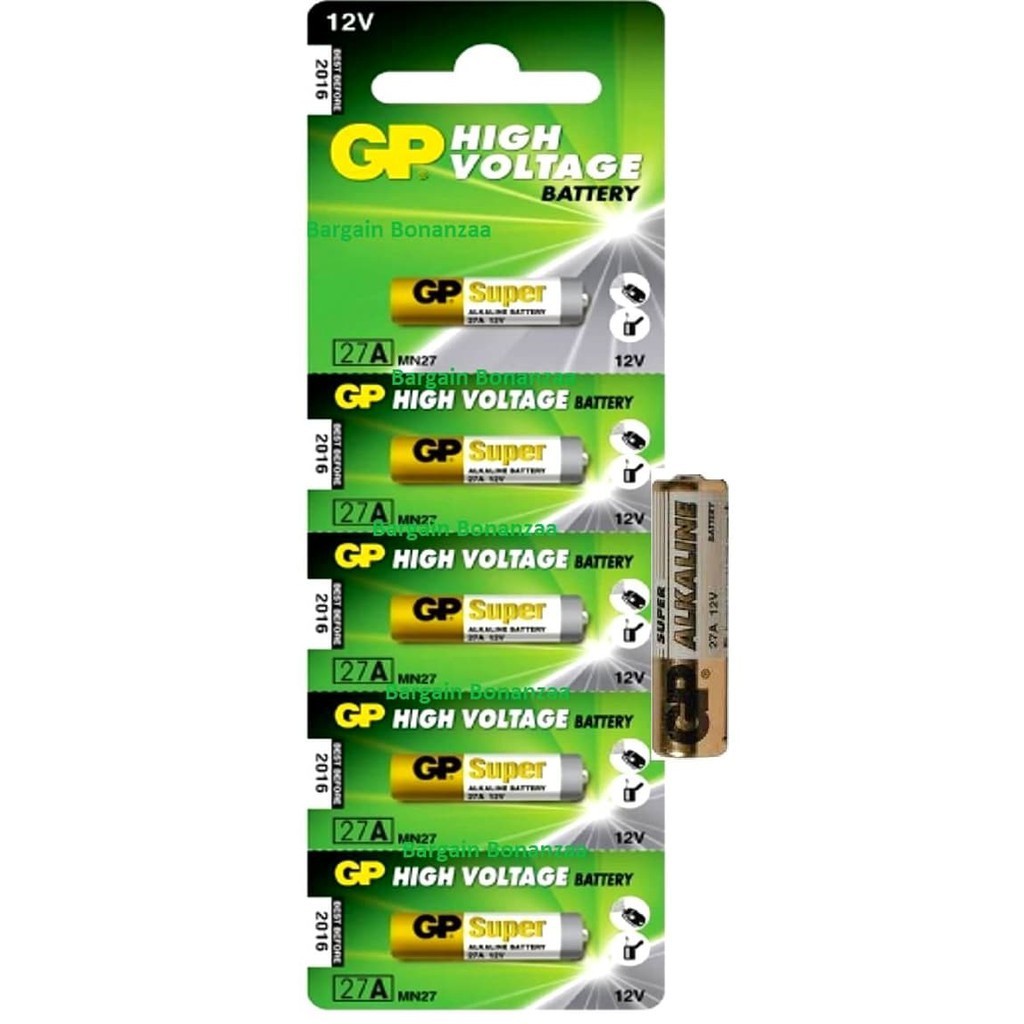 BATERAI 27A Baterai Alkalline 27A 12V baterai Alkaline mini baterai 12V A27 GP