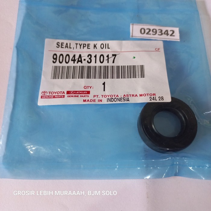 SEAL OLI TRANSMISI TUAS MODEL TIPIS AVANZA XENIA RUSH TERIOS 9004A-31017 TOYOTA GENUINE