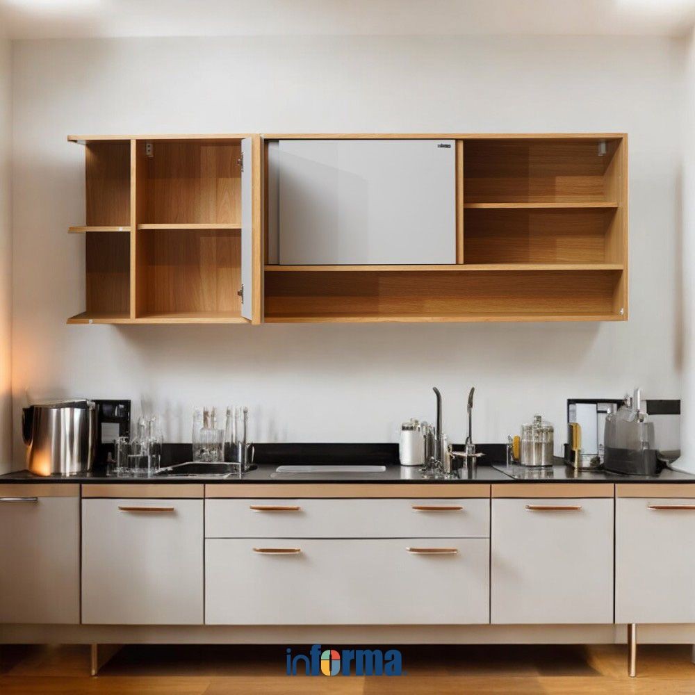 Informa Palma Kabinet Dinding Dapur - Cokelat Taupe Wall Kitchen Cabinet Lemari Penyimpanan Tembok S