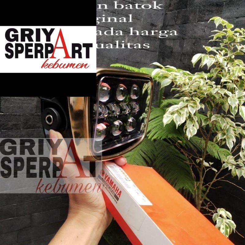 LAMPU DEPAN RX KING SE GOLD  LED 10 MATA BATOK DAN RING ORIGINAL