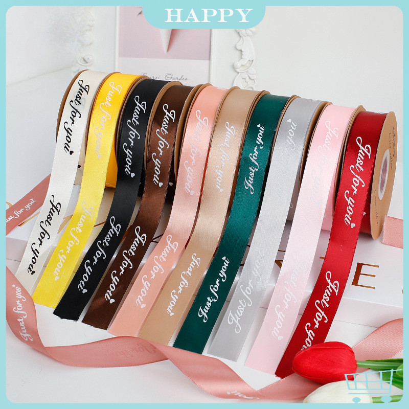 

【40 yard】2,5CM PITA JUST LOVE YOU POLYESTER RIBBON PITA SATIN MOTIF LEBAR 2.5CM PREMIUMPITA KADO GIFT BOUQUET BUNGA DEKORASI KOREAN RIBBON MOTIF LETTER I MISS YOU SATIN RIBBON PITA KOREA CALLIGRAPHY DEKORASI CRAFT BAHAN BOUQUETE KADO PITA KADO