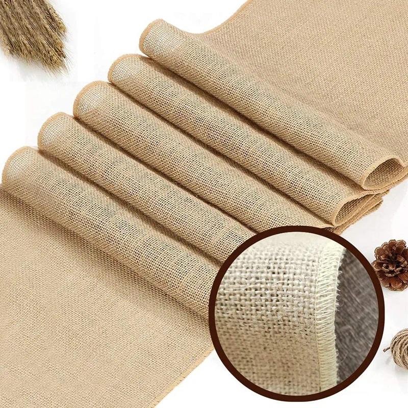

120-300MM Width Natural Jute Burlap Hessian Ribbon Rolls Vintage Rustic Wedding Decor Christmas Gift Wrapping Party Home Decor