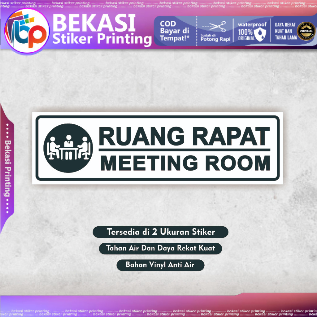 

Stiker Ruang Meeting Stiker Ruang Rapat Stiker Rapat Stiker Kantor Stiker Perkantoran Stiker Ruang Pertemuan