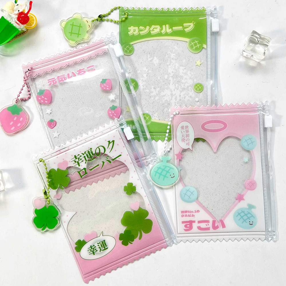 

INS Transparent Shiny Candy Bag Kpop Card Sleeves Korean Idol Photo Card Holder Photocard Holder Card Films Game Cards Protector