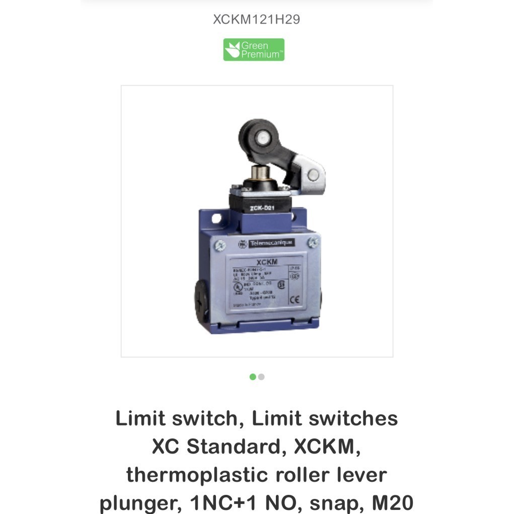 SCHNEIDER LIMIT SWITCH XCKM121H29