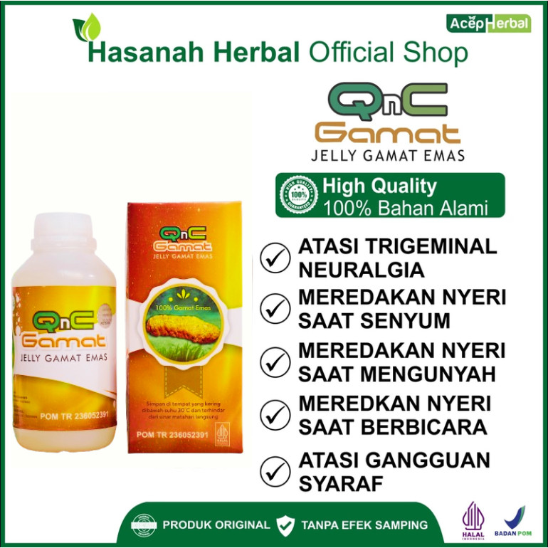 

Obat Trigeminal Neuralgia Nyeri Wajah Dan Saat Mengunyah Akibat Gangguan Saraf QnC Gamat Jelly Gamat Emas