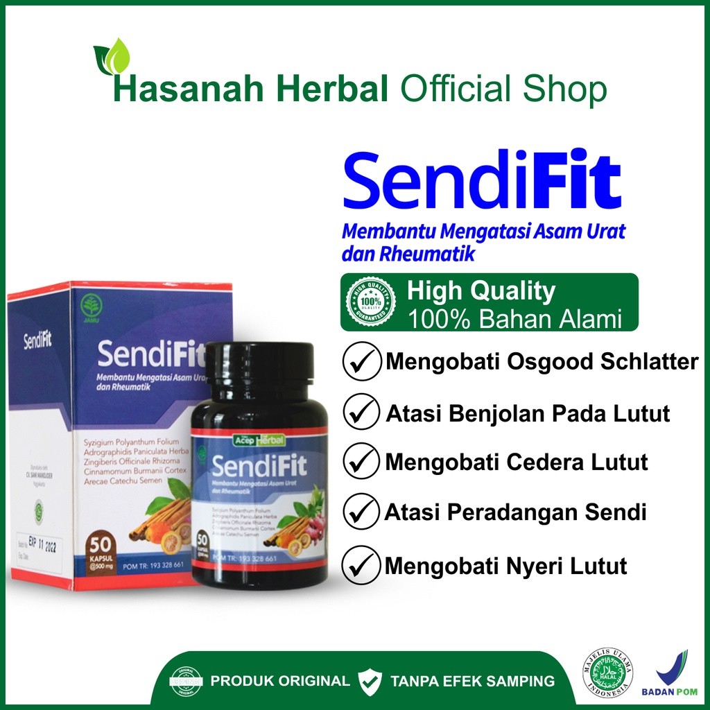 

Obat Osgood Schlatter Benjolan Di Bawah Tempurung Lutut Sakit Lutut SendiFit Isi 50 Kapsul