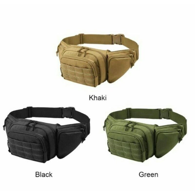 Waist Bag Tactical Tas Pinggang Pistol import