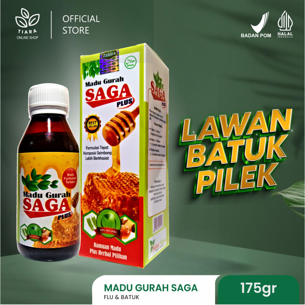 

INBUY MART - MADU GURAH SAGA PLUS untuk Batuk Pilek dan Panas Dalam