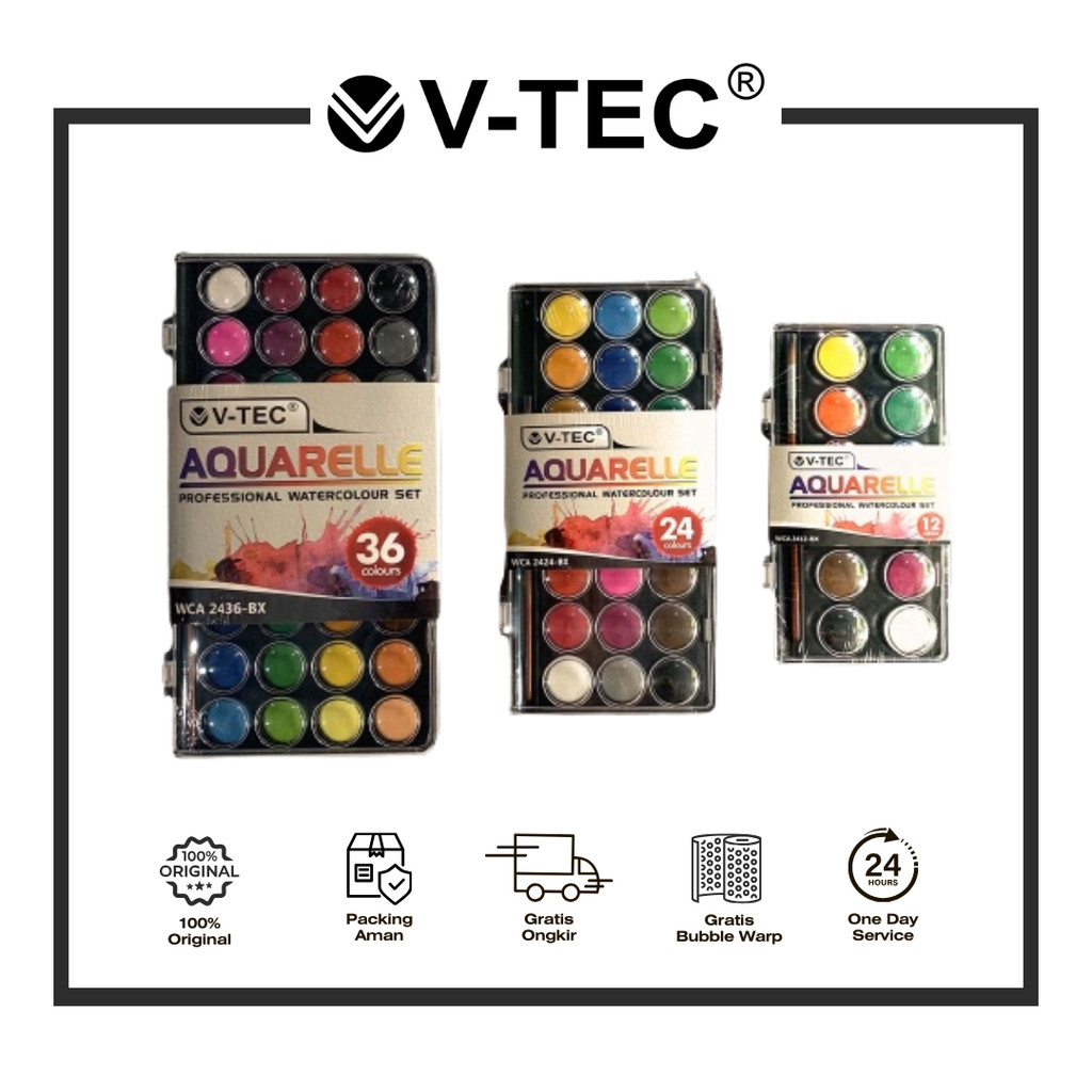 

V-TEC WATER COLOUR TYPE WCA 2412 BX // 2424 BX // 2436 BX PCS