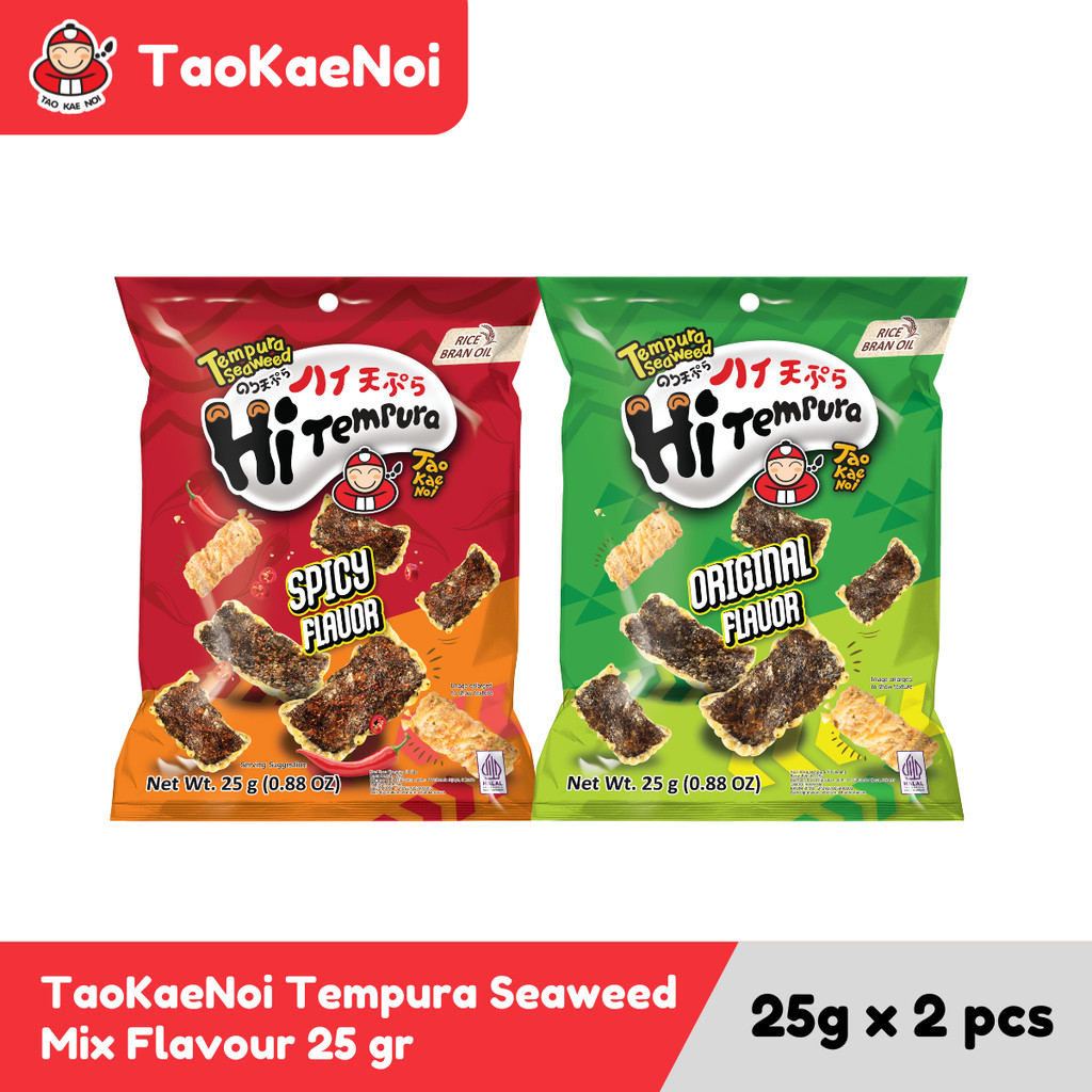 

TaoKaeNoi Rumput Laut Tempura Seaweed Mix Flavour 25 gr