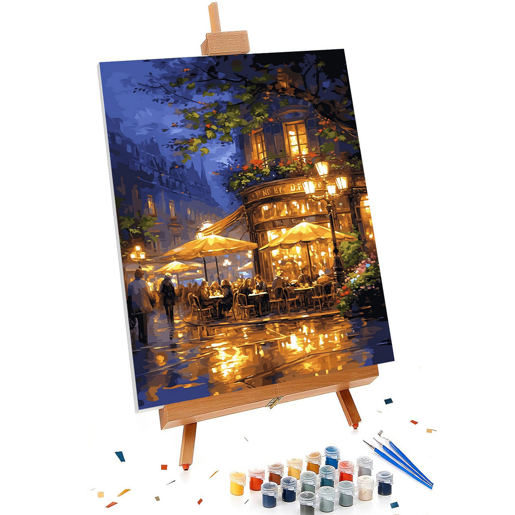 

Paint by Numbers,for Adults children,Beginner to Advanced Number Oil Painting DIY Kits , Home Decor landscape Painting