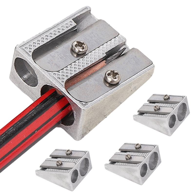 

Magnesium Pencil Sharpener Double Holes Graphite Pencils School Crayon Sharpener Stationery Accessories For School Classroom