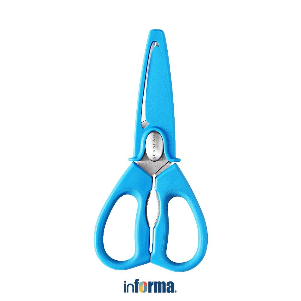Informa Scanpan Spectrum Gunting Dapur - Biru Kitchen Scissors Food Grade Alat Pemotong Makanan Serb