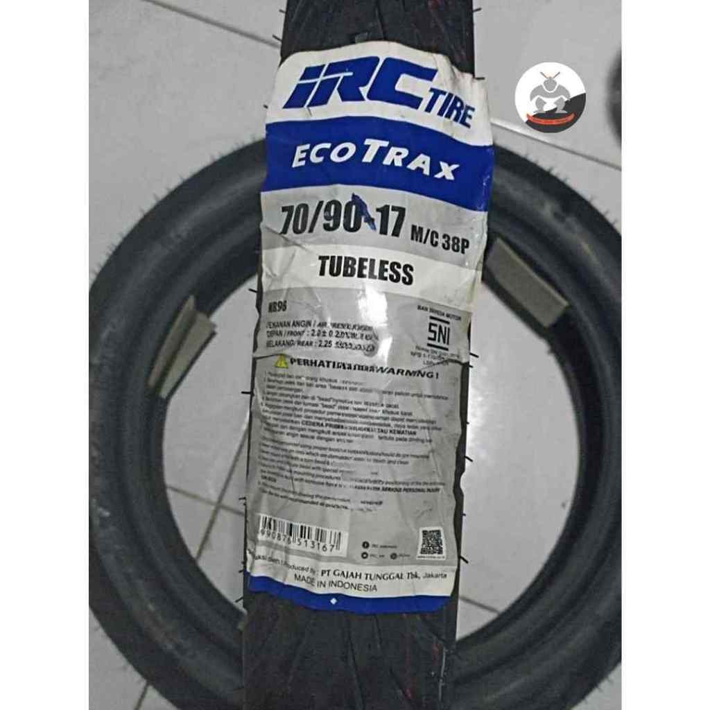 Ban Motor IRC ECOTRAX NR 96 size 70/90 R17 - Tubeless Ban Depan  Supra x 125, Revo,Blade 125,  Jupit