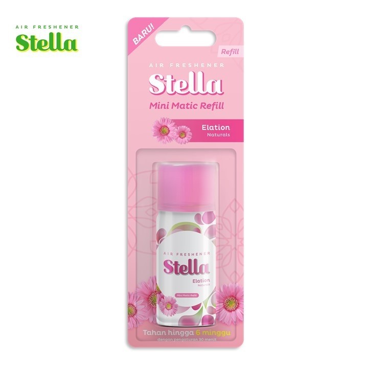STELLA MINI MATIC Alat dan Refill 40ml pengharum ruangan pewangi ruangan non alkohol minyak pengharu