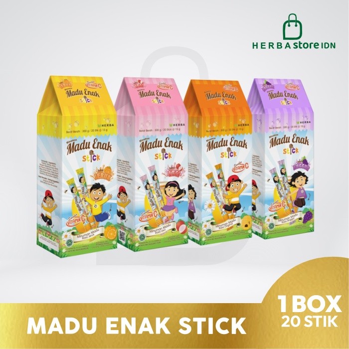 

Herba Madu Enak Stick isi 20 Stick per Box Madu + Vitamin C
