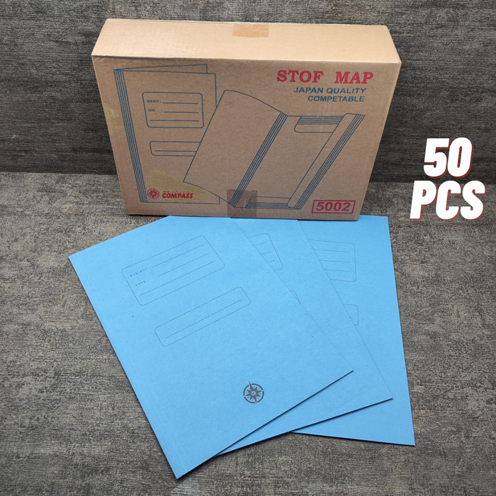 

ANDMA Stofmap Folio Stopmap New Compass 5002 Stof map Buffalo stop map 50pcs - STOFMAP biru