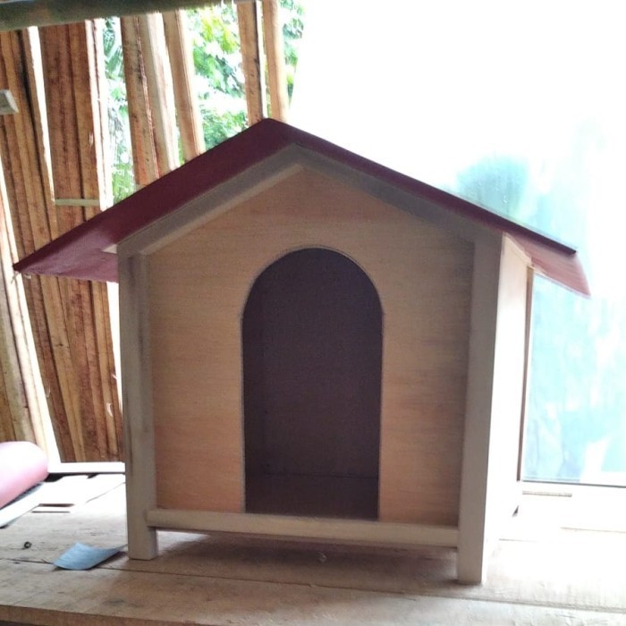 Kandang Kucing Murah pake karpet Cage Kayu Rumah Kucing outdoor
