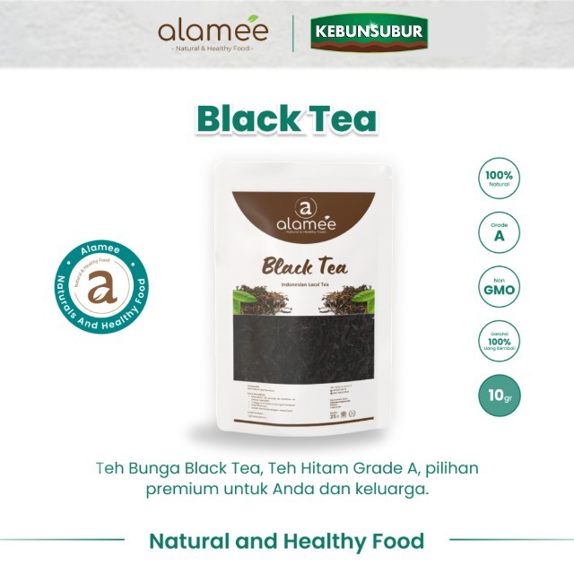 

ALAMEE Black Tea Alami Organic Teh Hitam Kering Dried 10 gr Premium kebunsubur