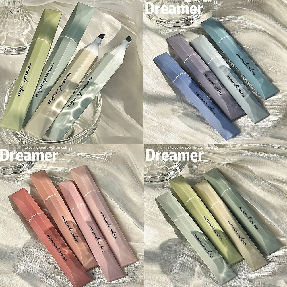 

4PCS/Set Eye Protection Highlighter Graffiti Gradient Color Hand Account Pen Stationery Color Marker Pen School Office