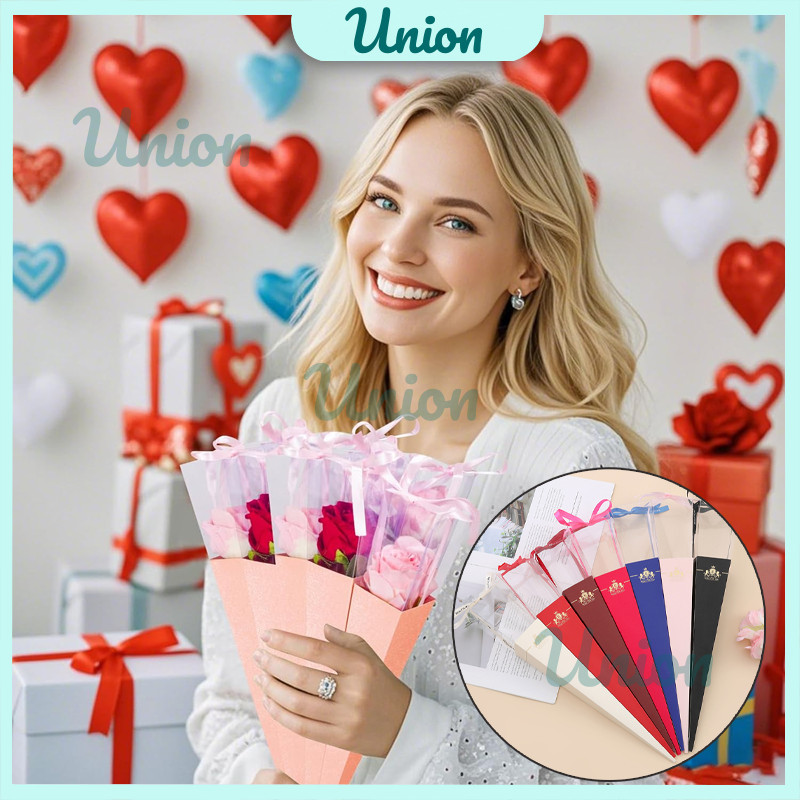 

Single Rose Box Kotak Bunga Satuan Mawar Valentine Kado Gift