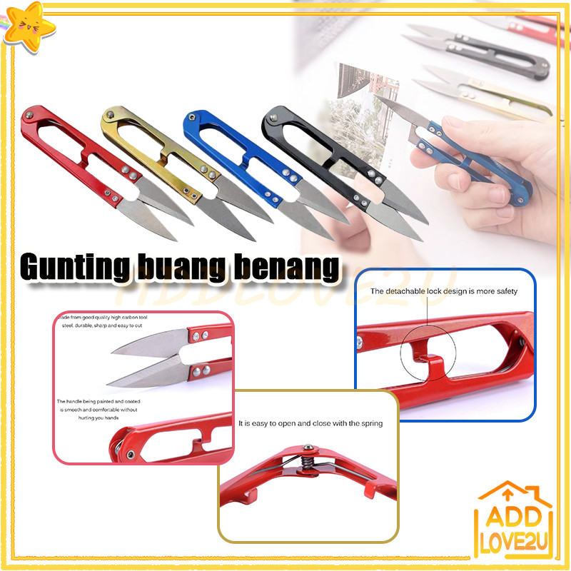 

Gunting buang benang/Gunting Benang jahit/Gunting Potong Benang Kain Bahan /Gunting capit Buang Benang