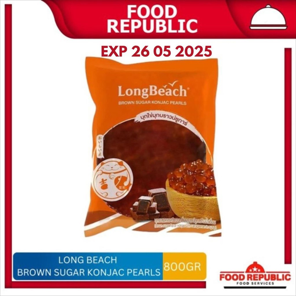 

Mutiara Konjak Gula Merah - Brown Sugar Konjac Pearls LongBeach 800gr