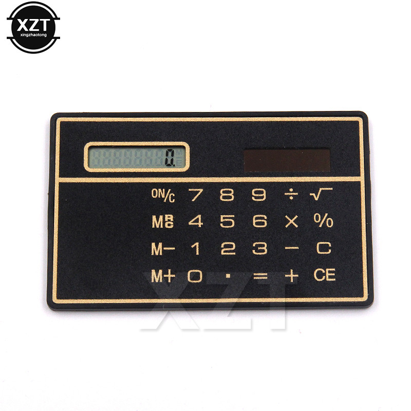 

New 8 Digit Calculator Slim Solar Calculator with Touch Screen Credit Card Design Mini Size Portable Slim Computer