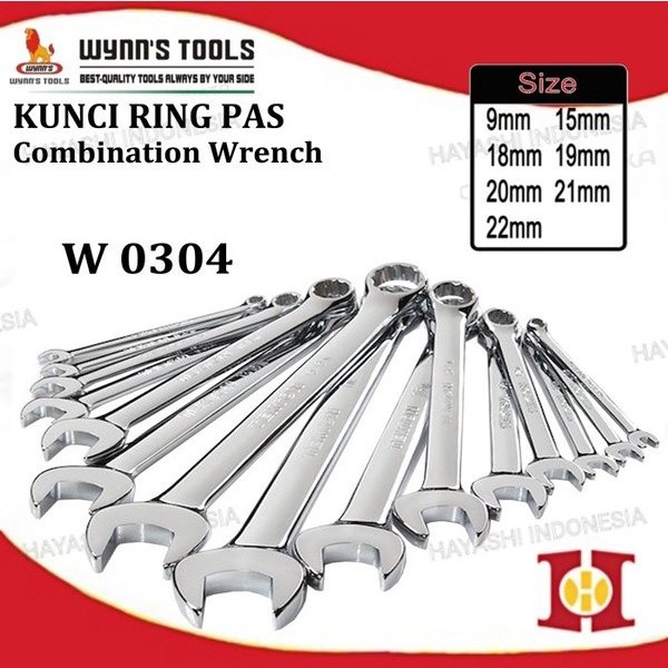 Kunci Ring Pas CRV Wynns W0304