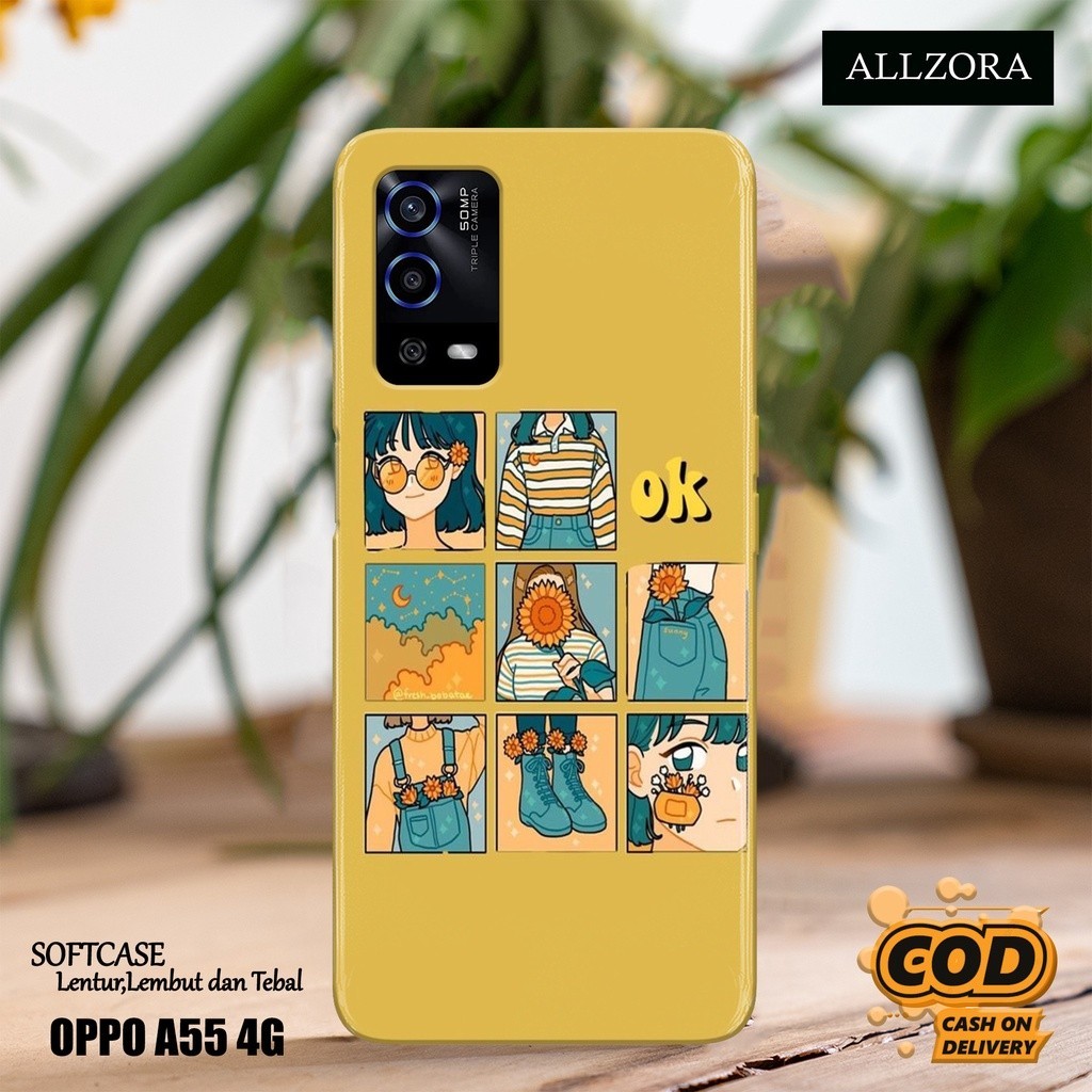 Case Oppo A55 4G Terbaru - Fashion Case AESTHETIC - Casing Hp Oppo A55 4G Terbaru - Softcase Hp Oppo