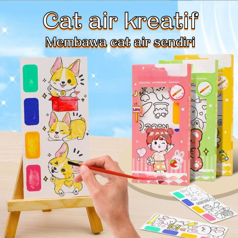 

Lukisan Guas Kreatif Anak/Lukisan Cat Air/Lukisan Mewarnai Grafiti Guas/Buku Grafiti/Kreativitas Buku Lukisan Cat Air/Mainan AnakHadiah Hari Anak