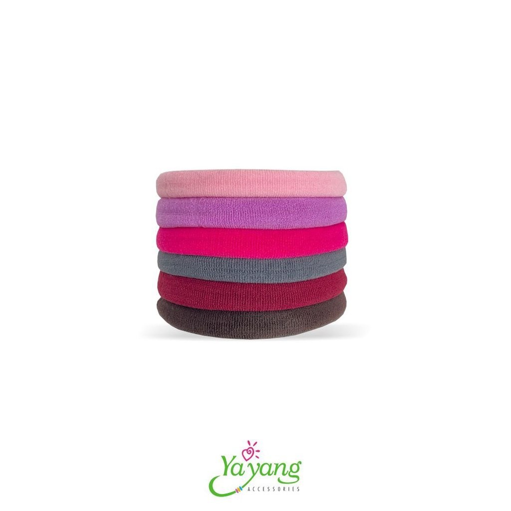 YAYANG Ikat Rambut Polos / Kuncir Donat Set 6 - NAR0135