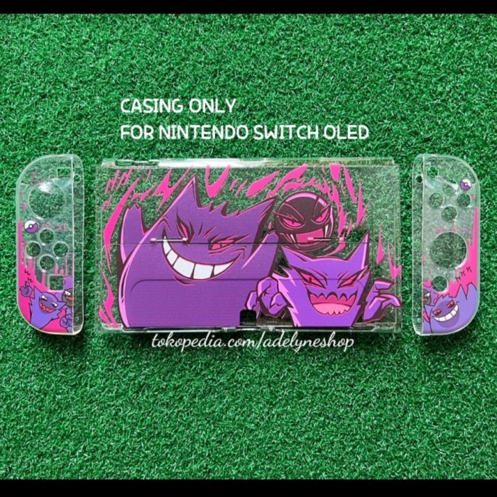 Hard & Soft Case Clear Gengar Pokemon for Nintendo Switch OLED - GENGAR OLED B